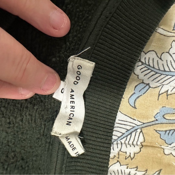 Good American Dark Green Crewneck Sweater - Picture 3 of 5